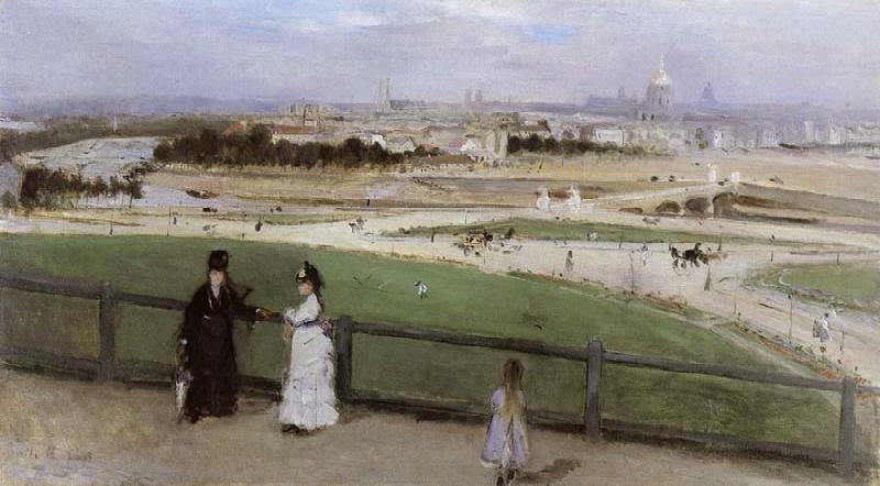 Berthe Morisot Face on Paris from Trocadero oil painting image